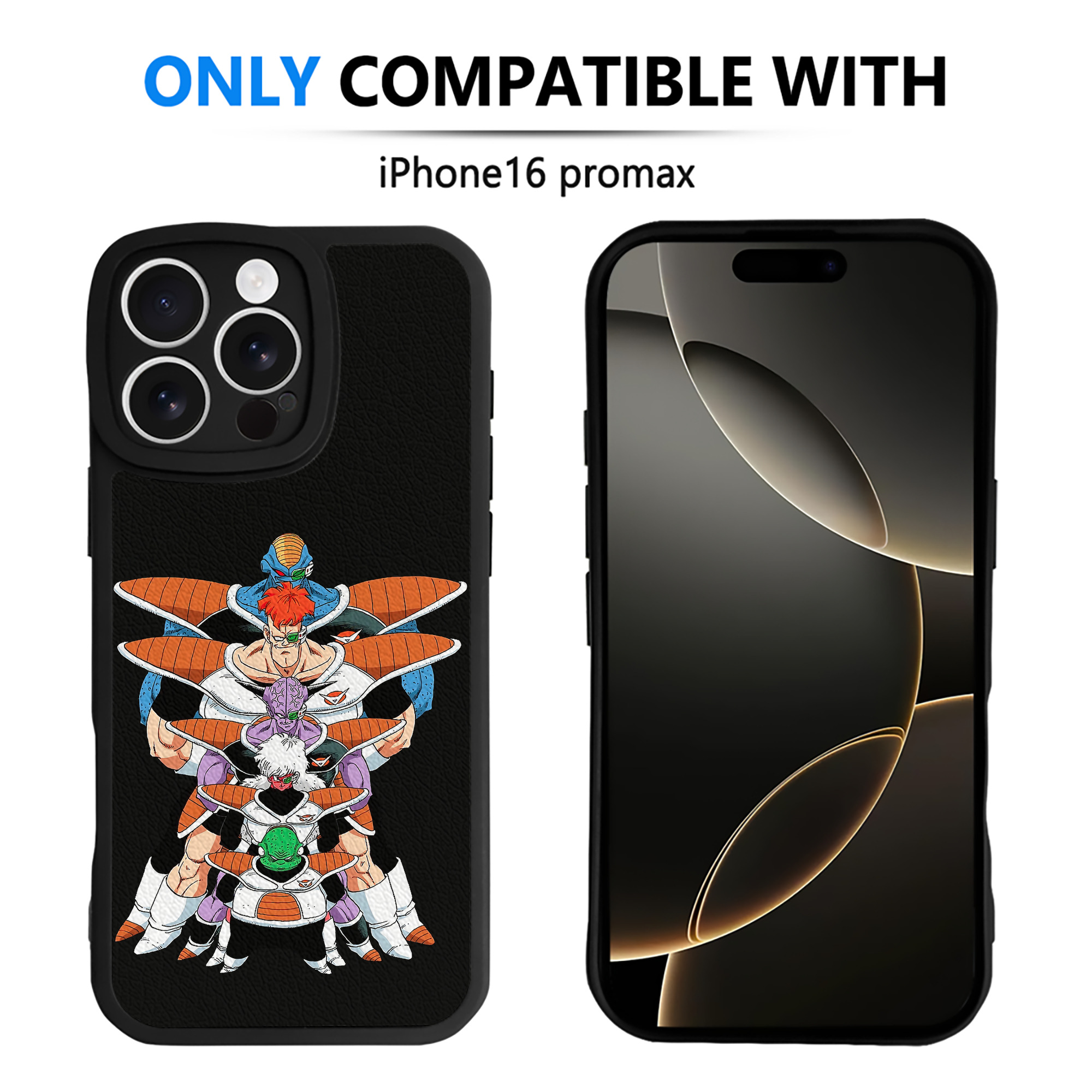 （画像用） ドラゴンボール DRAGON BALL 【iPhone 16シリーズ対応】シリコンスマホケース（レザー調） 材質：シリコン